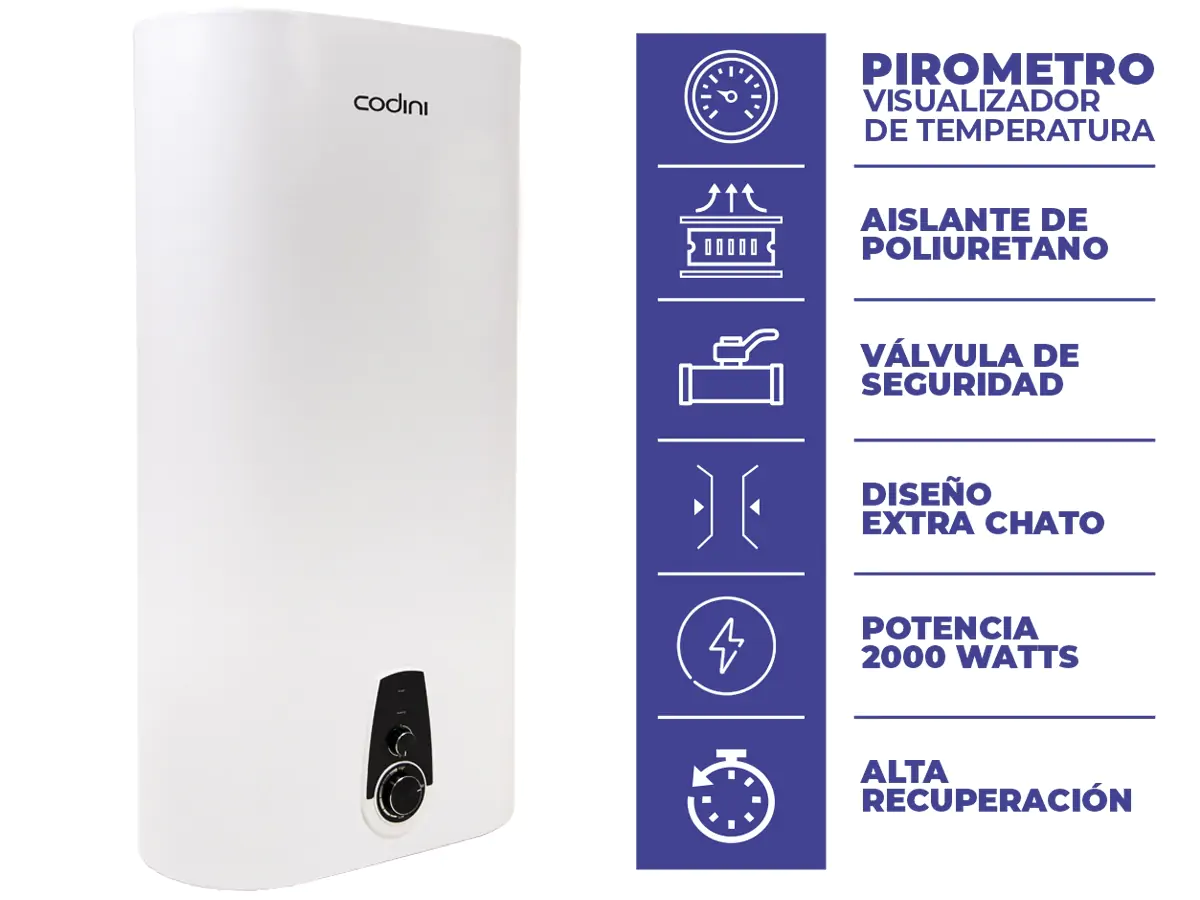 TERMOTANQUE ELECTRICO CODINI TF50