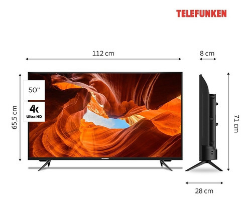 SMART TV TELEFUNKEN 50 PULGADAS