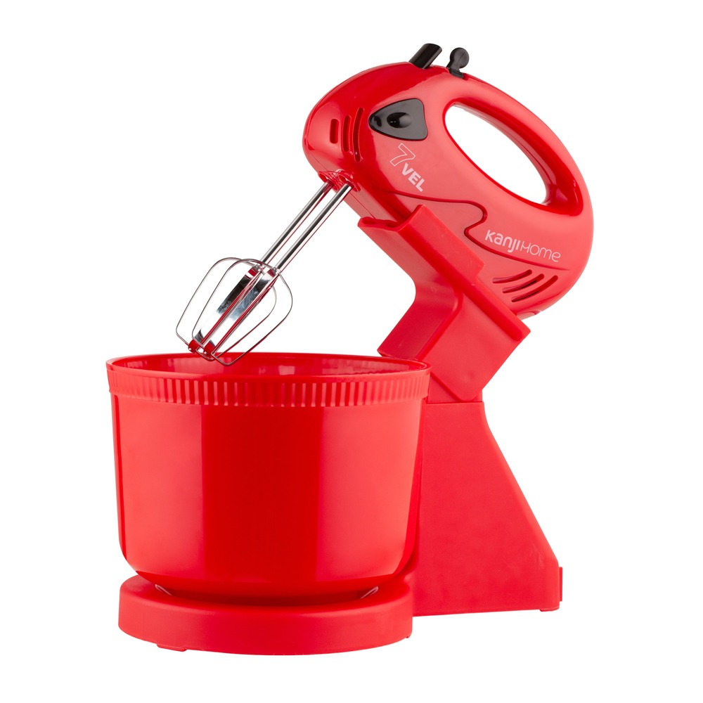 BATIDORA DE MANO CON BOWL KANJIHOME ROJA | Ronga HOGAR