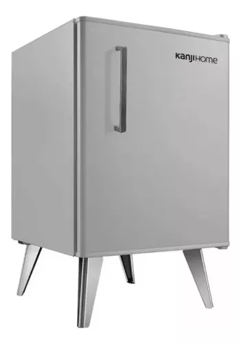 HELADERA KANJIHOME VINTAGE 48L KNJ-48RVs SILVER | Ronga HOGAR