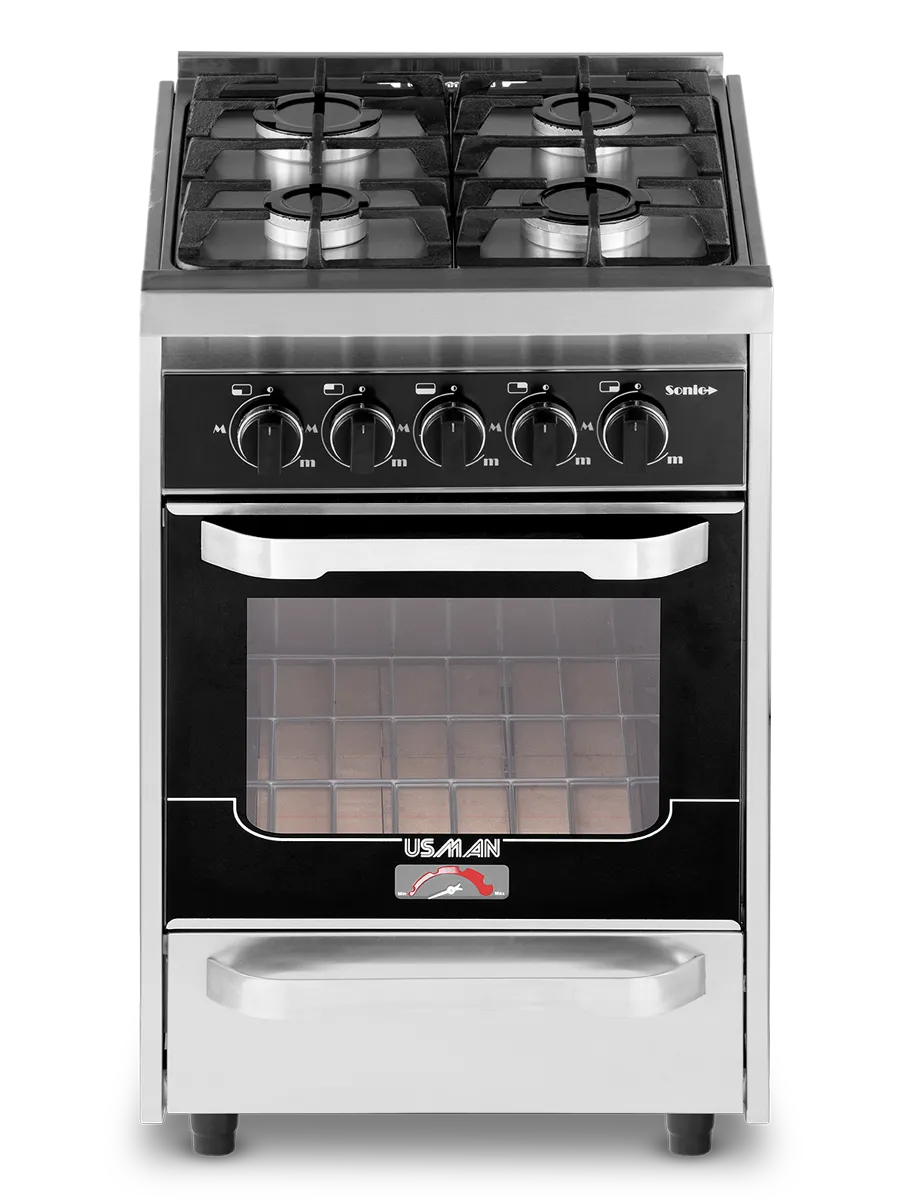 COCINA C/LAT. A/INOX. Y FREN C/VIDRIO TEMPLA C/PARRILL INFR | Ronga HOGAR
