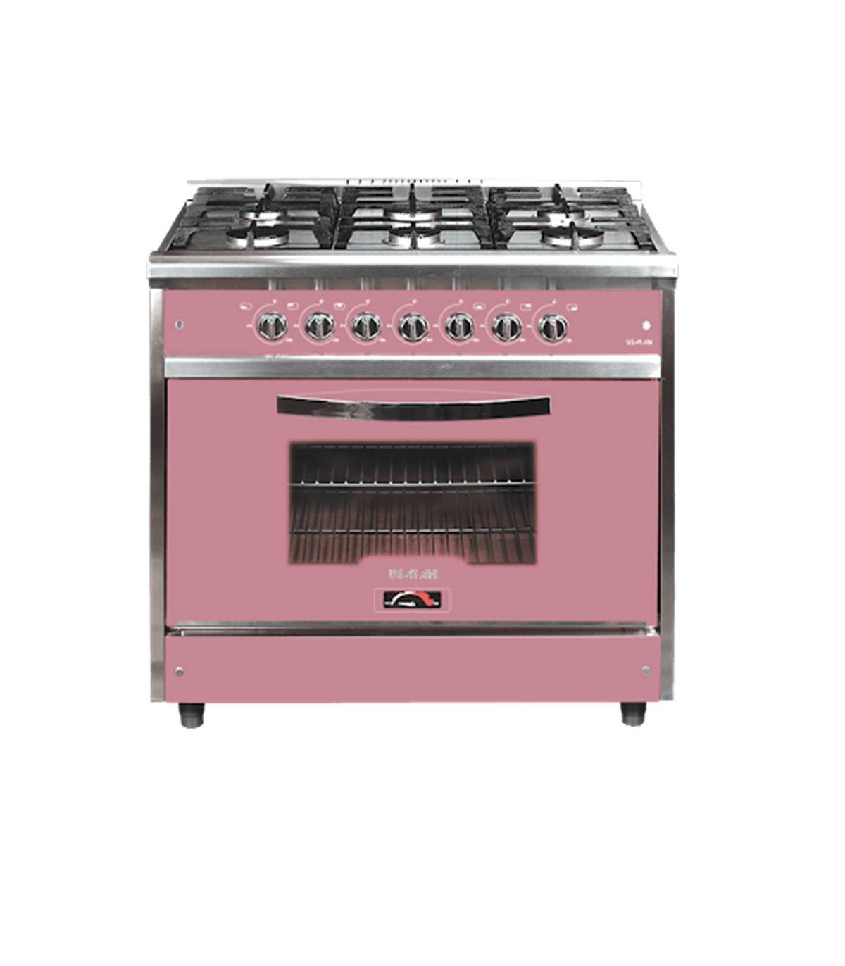 COCINA C/ROSA CON LAT DE ACERO INOX., ENCEN ELEC EN EL HORNO | Ronga HOGAR
